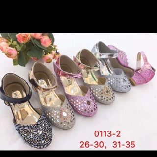 Giầy cao gót đính đá điệu đà cho bé gái xinh ( size 26-35) có sẵn