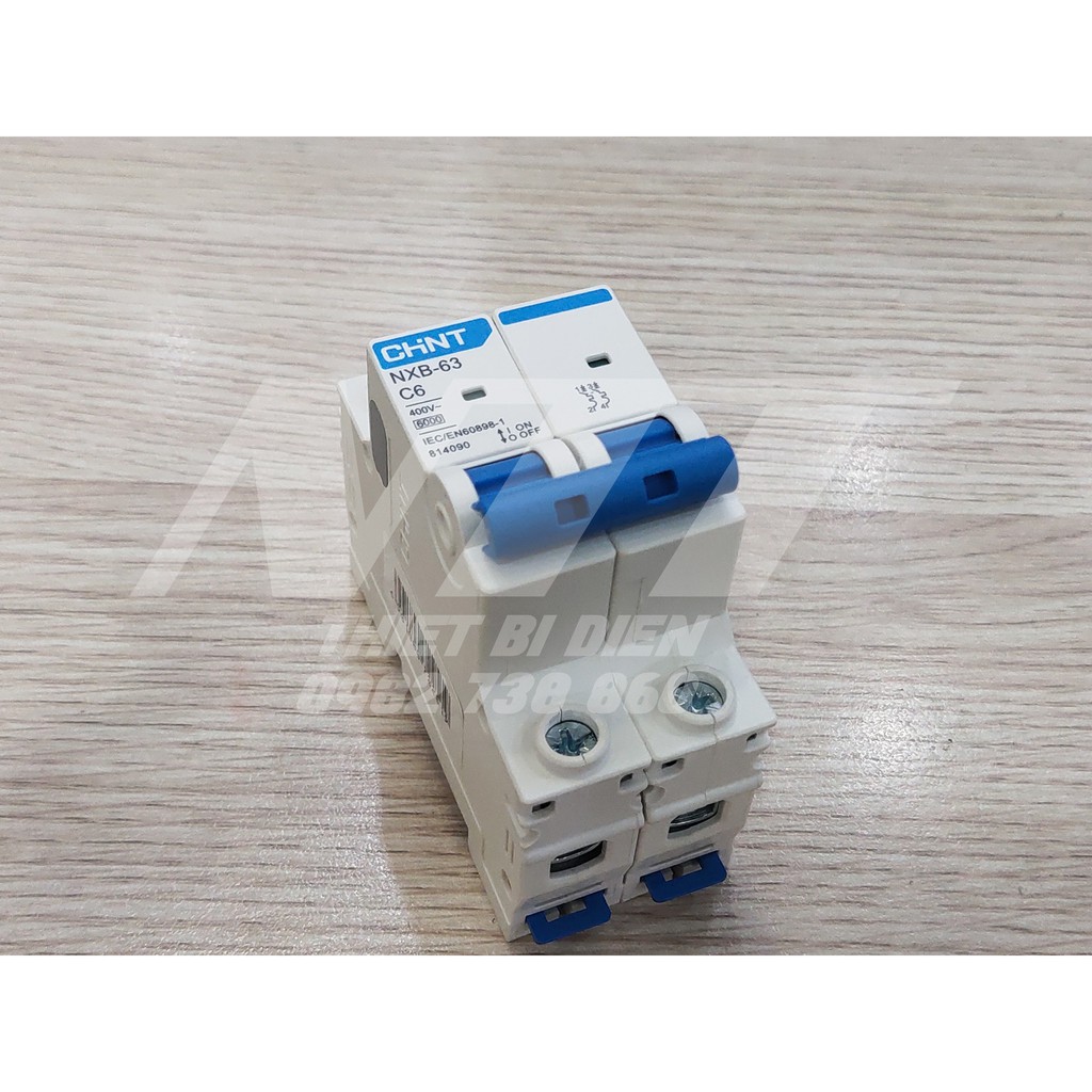 MCB 2 pha 1A~63A NXB-63 Chint