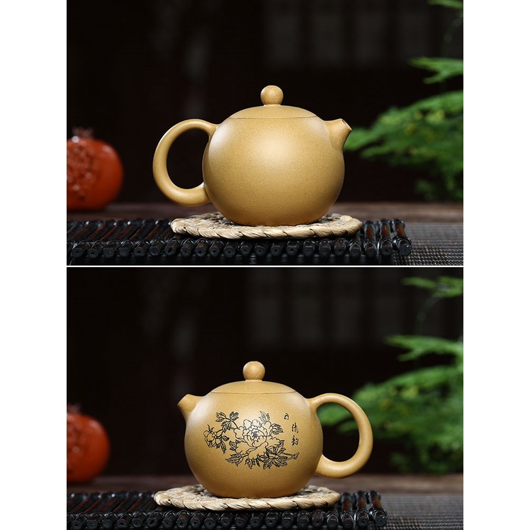 Ấm Tử Sa Nghi Hưng Tây Thi Mẫu Đơn 220 ml (Đoạn Nê, Lọc Tổ Ong)