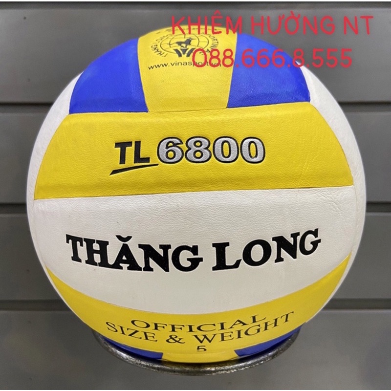 Bóng Chuyền Thăng Long - PU6800 - Da Thật Tặng Kim và Lưới