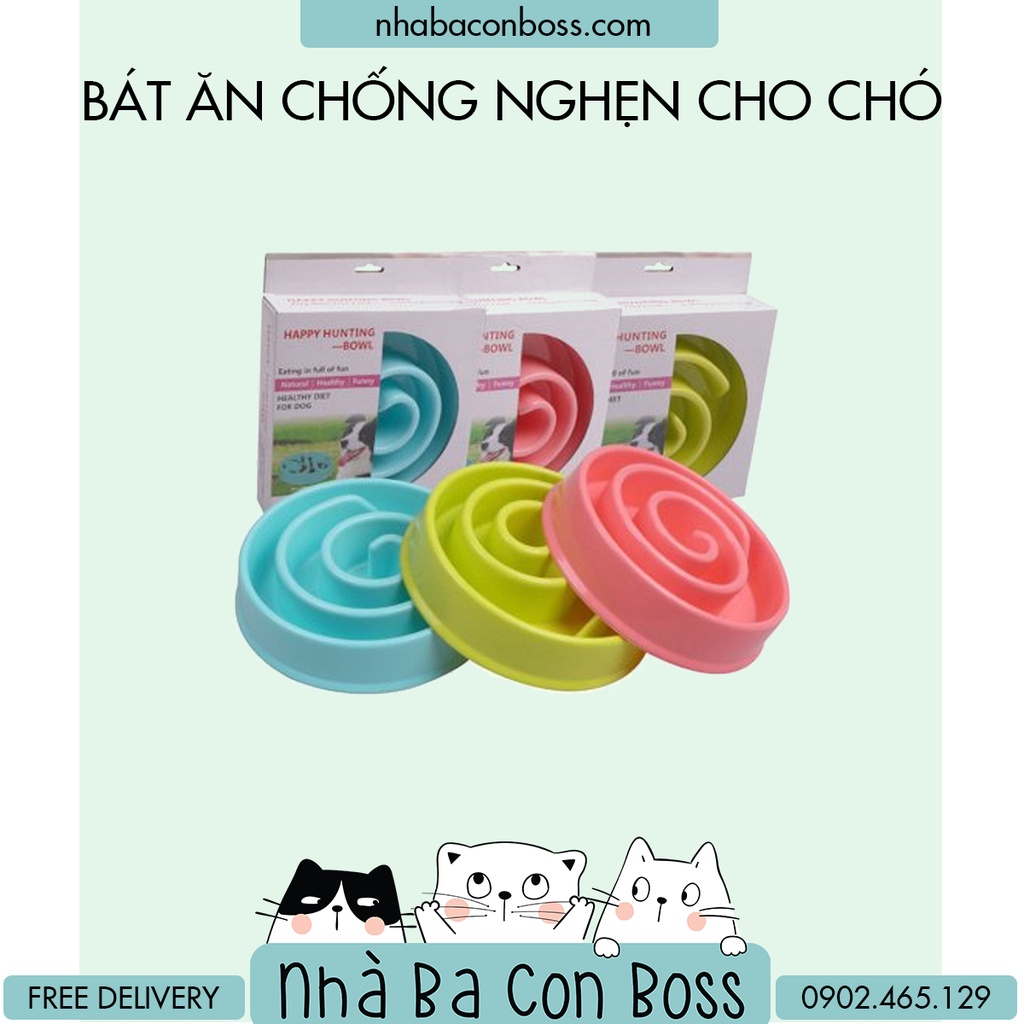 Bát ăn chống nghẹn cho chó