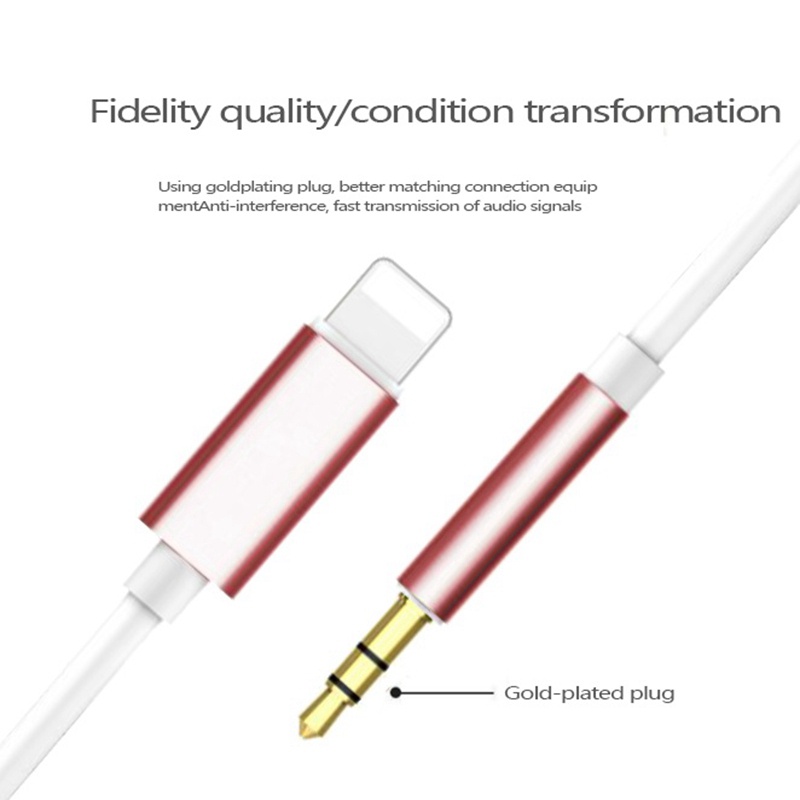 Dây Cáp Âm Thanh Aux 3.5mm Cho IPhone 5 Và Ipad Trên Xe Hơi