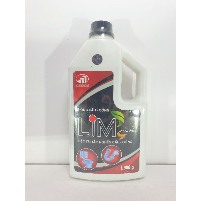 Nước thông cầu cống siêu tốc LIM 1600gr đặc trị tắc nghẽn cầu cống - Đồ gia dụng Hoàng Kim
