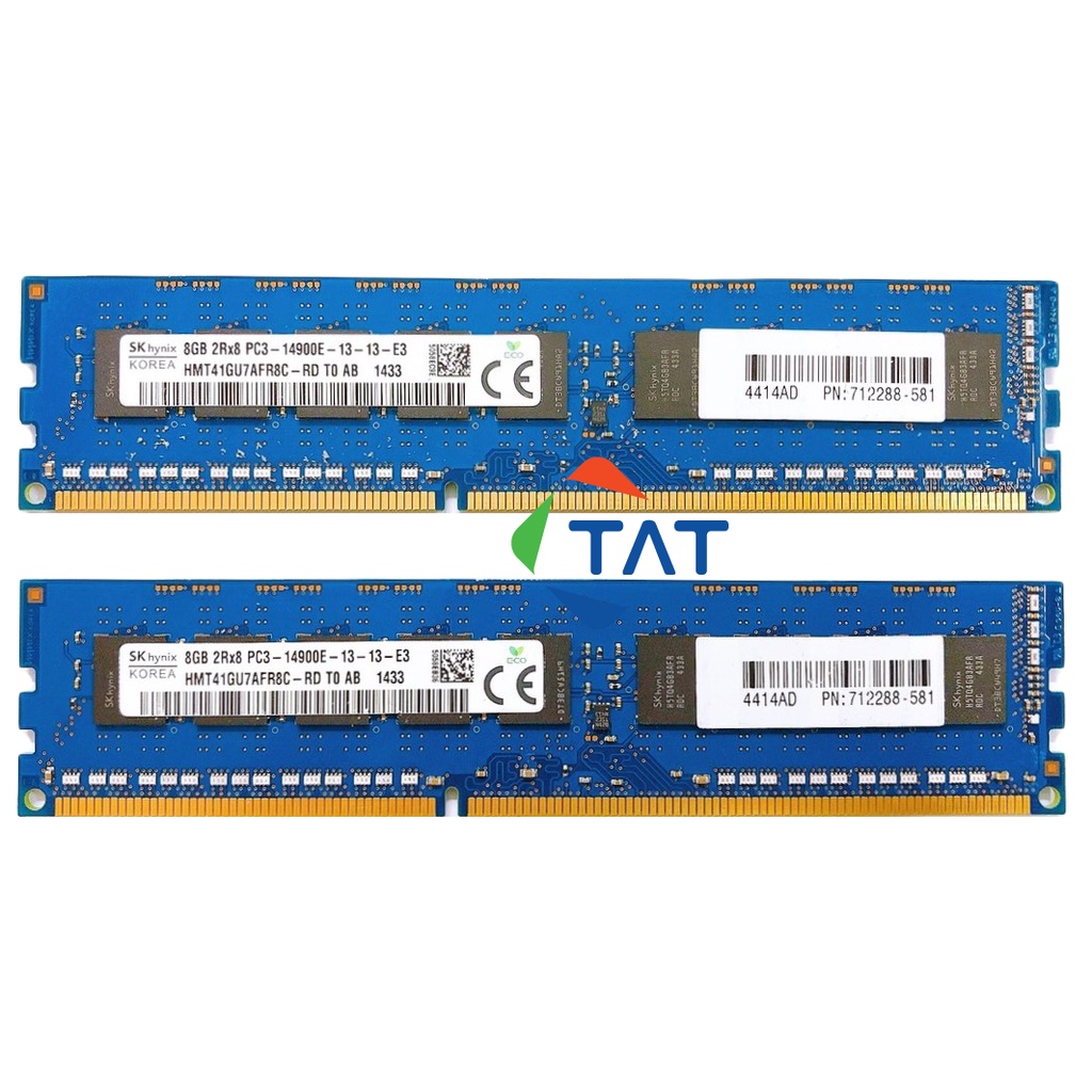 Ram Server Hynix 8GB DDR3 1866MHz PC3-14900E 1.5V ECC Unbuffered