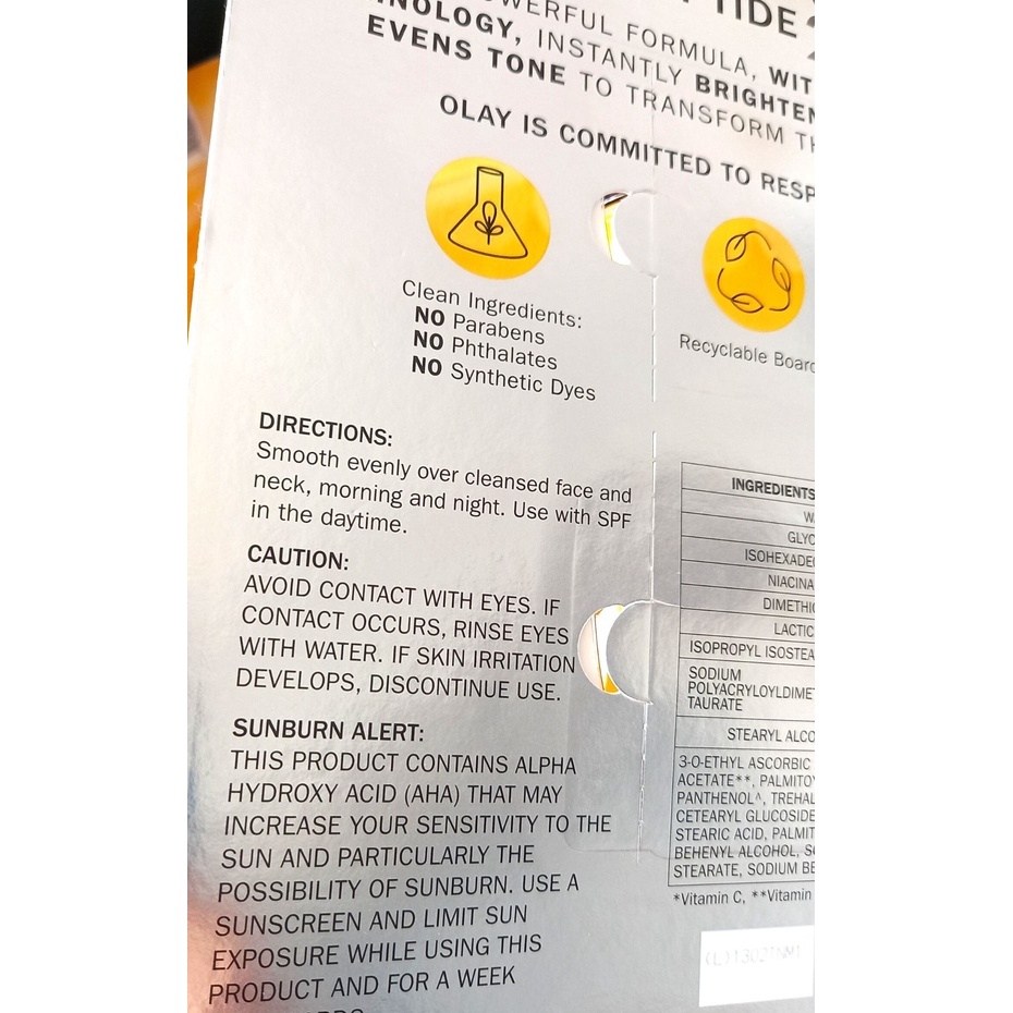 Kem Dưỡng Da Olay Chống Lão Hóa 25% Hyaluronic Acid + Vitamin B3 / Vitamin C + Peptide 24