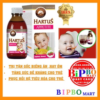 Hartus Appetite, siro ăn ngon cho bé, cải thiện chứng biếng ăn, kích thích tiêu hóa của