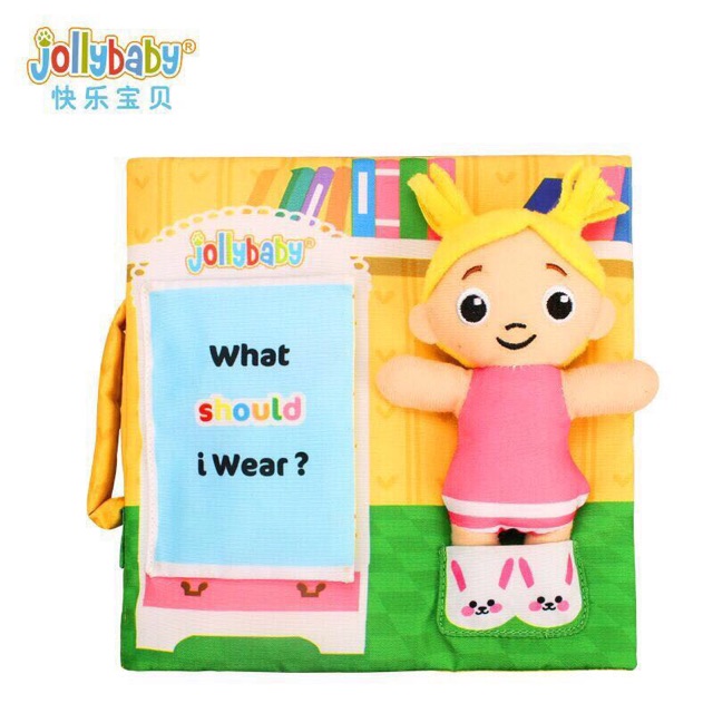 Sách vải kèm búp bê Jollybaby (4 mẫu cho bé trai & gái)