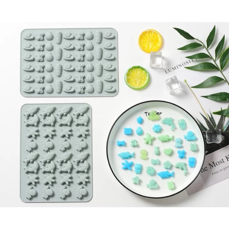 Khuôn silicone làm kẹo dẻo chíp chíp nhiều hình cho bé ăn dặm - Khuôn chip chip