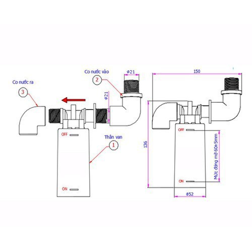 Phao Cơ Thông Minh Thế Hệ Mới - Phao Bồn Nước