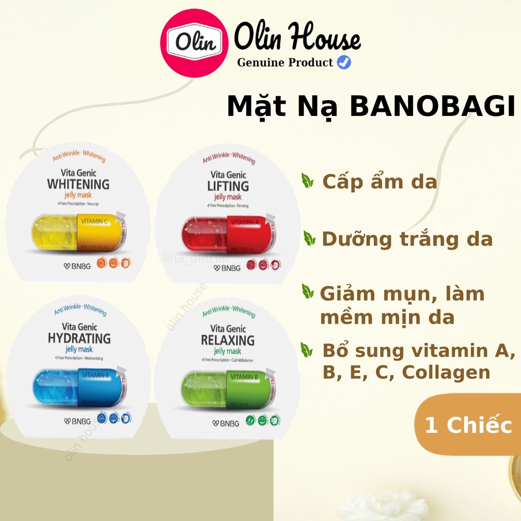 Mặt nạ giấy Banobagi Vita Genic Jelly Mask BnBG 30ml 1 chiếc - Olin House