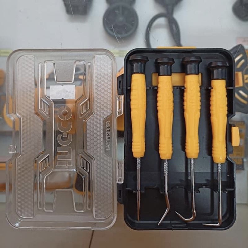 Bộ 4 cây gấp và móc gon xe hơi INGCO HKPHS0401 (250523)