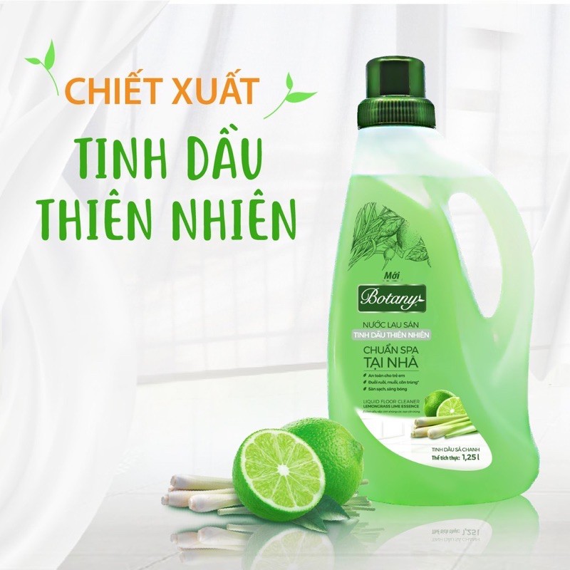 NƯỚC LAU SÀN BOTANY TINH DẦU SẢ CHANH 1.25L