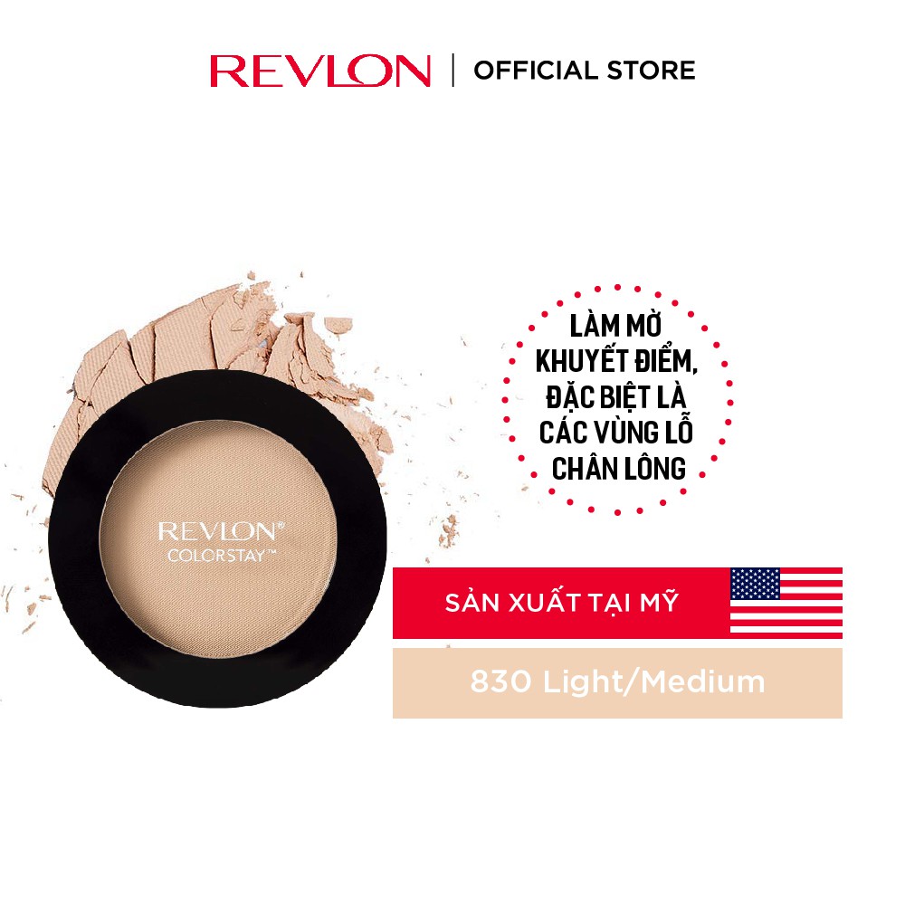 Phấn nén lâu phai Revlon Colorstay Press Powder - 830 Tông tự nhiên 8.4g