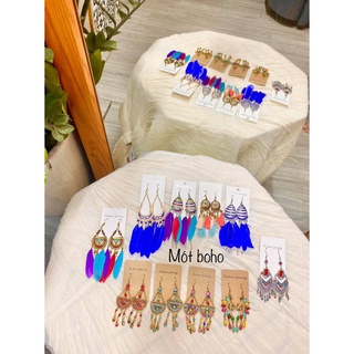 Bông tai Boho sặc sỡ