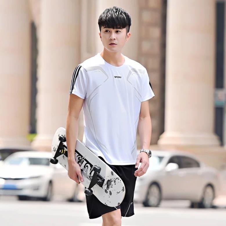 Bộ quần áo mặc nhà thể thao nam mùa hè SPORT thun co giãn - BENSTORE BH26 - Hàng mới về