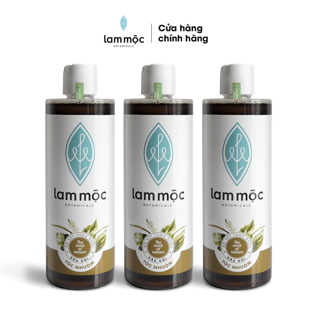 Combo 3 dầu gội bồ kết Lam Mộc - 500ml