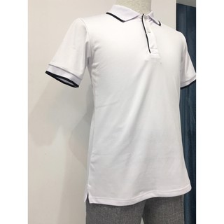 Aó phông cổ bẻ trắng Rogino