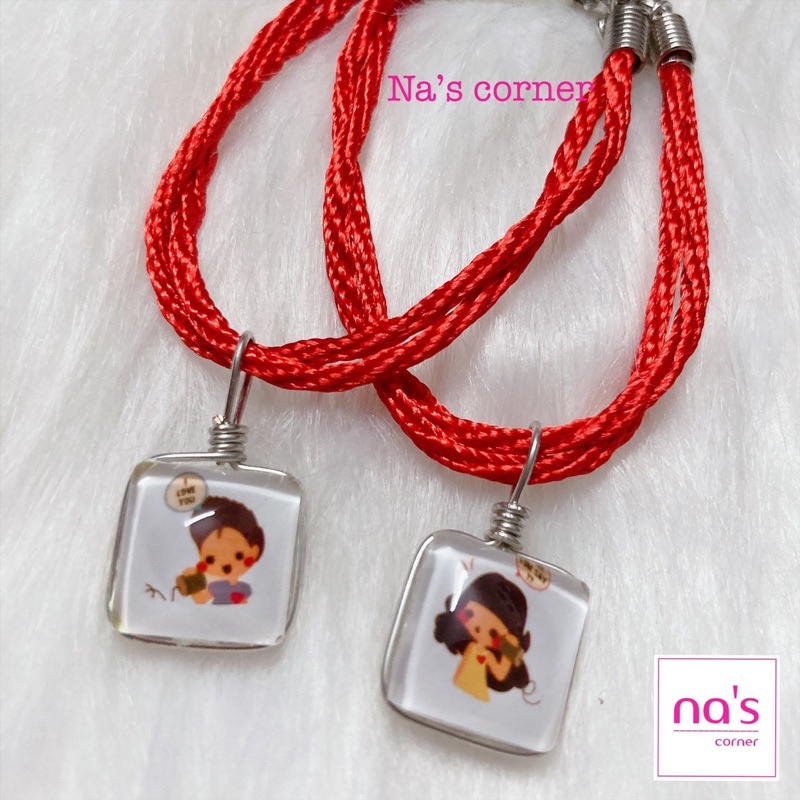 NHIỀU MẪU - 2 Vòng tay lắc tay dây bện cặp đôi đỏ (2 cái)