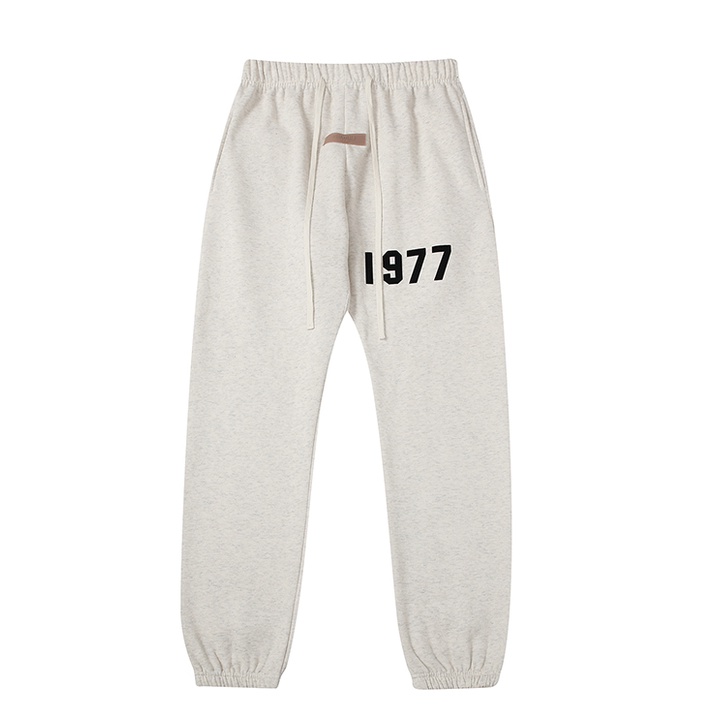 Hàng Có Sẵn Quần Joggers Bằng Vải Nhung In Chữ Sương Mù Cần Thiết Dành Cho Đường