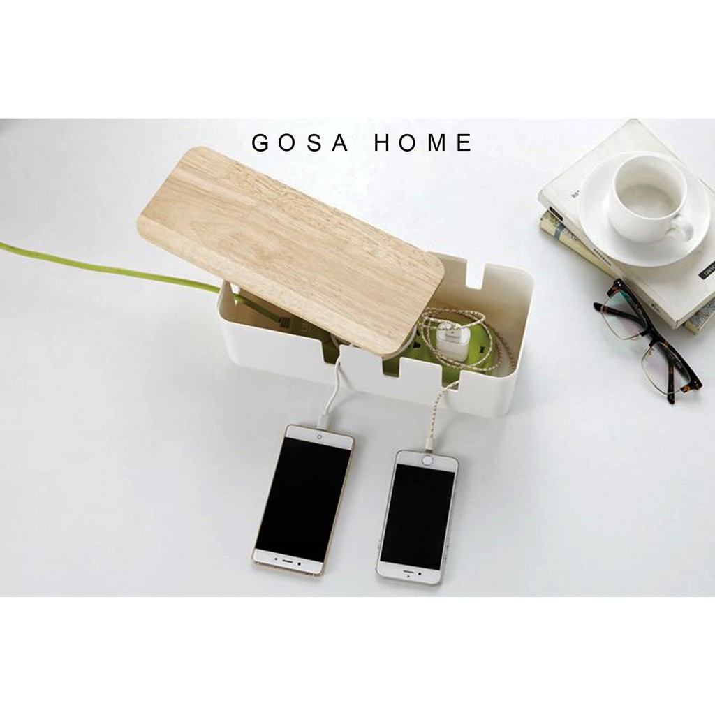 Hộp chứa ổ điện gọn gàng làm đẹp không gian sống và an toàn với trẻ nhỏ Gosahome