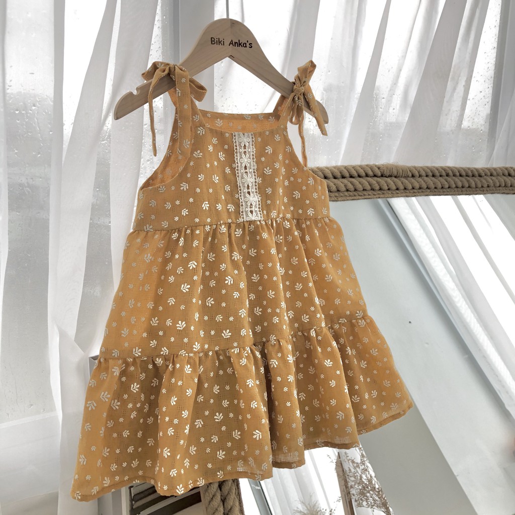 Váy đầm 2 dây thiết kế cho bé gái đi chơi đi biển dự tiệc Sunly Dress