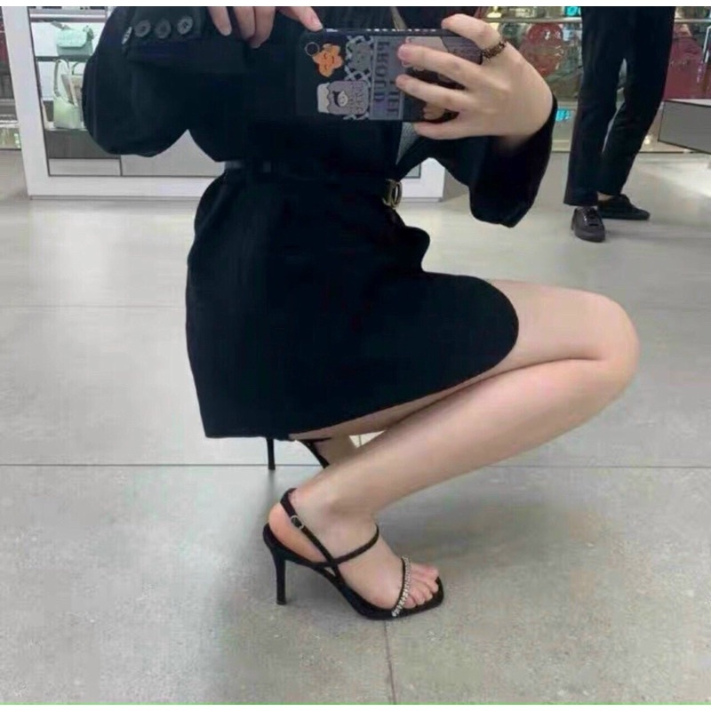 Sandal cnk quai đá mảnh tôn dáng qccc fullbox