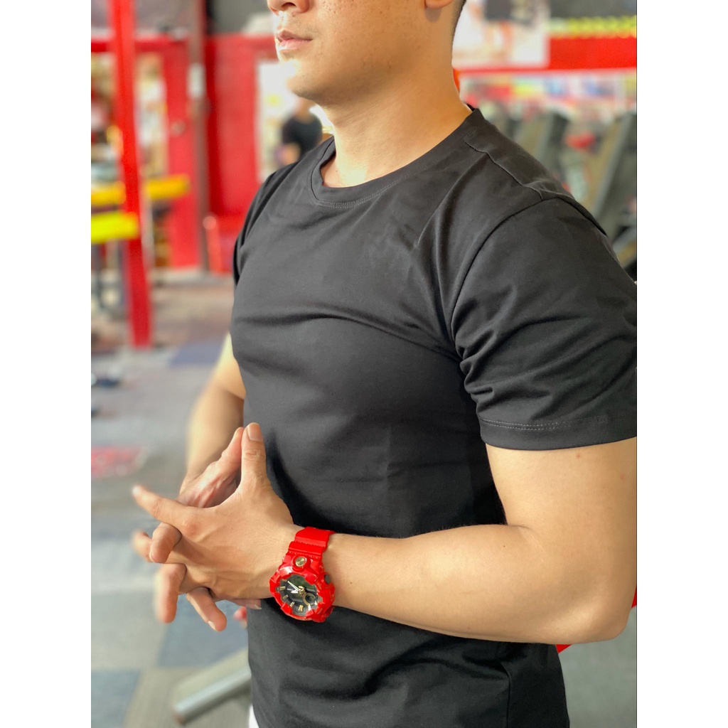 Áo Thun Nam Polo Cổ Tròn Vải Cotton Cá Sấu Đen Quý Phái, Đen