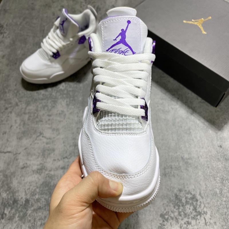 GIÀY JD4 RETRO METALLIC PURPLE TRẮNG TÍM LAI AU