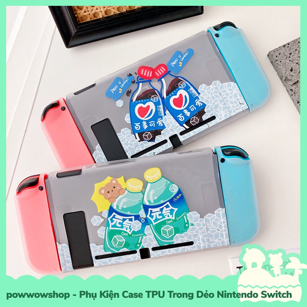 [Sẵn VN - Hỏa Tốc] Phụ Kiện Case Ốp TPU Dẻo Cho Máy Game Cầm Tay Nintendo Switch Soft Drinks