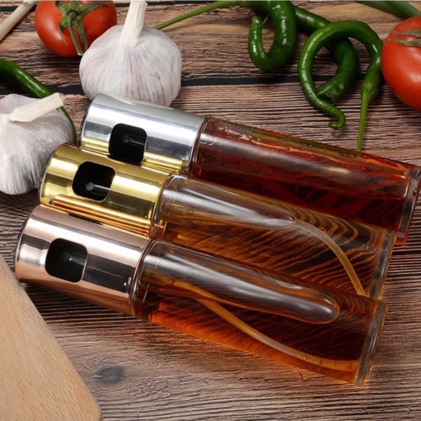Bình Xịt Dầu Ăn Thủy Tinh, Chai Xịt Dầu Ăn Phun Sương Dùng Cho Nồi Chiên, Khuôn Bánh, Salad, Nướng 100ml