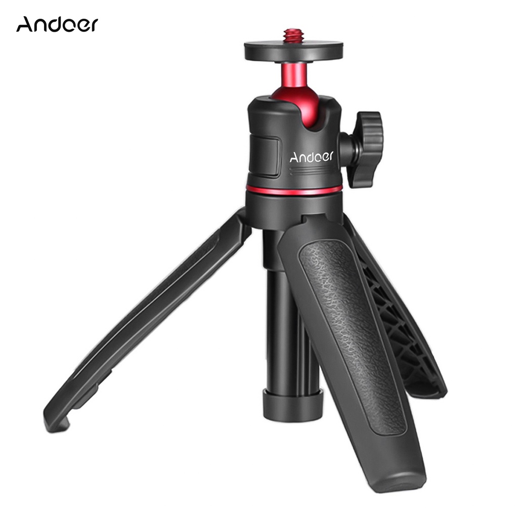 Giá Đỡ Ba Chân Andoer MT-08 Mini Có Thể Kéo Dài Với Ốc Vít Đầu Bi 1 / 4 Inch Dùng Chụp Ảnh Selfie Vlogging