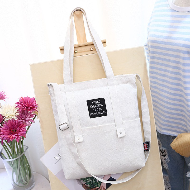 [Mã FASHIONT4WA2 giảm 10K đơn từ 50K] TÚI TOTE LIVING, TÚI VẢI CANVAS ĐỰNG A4 MẪU MỚI TN70