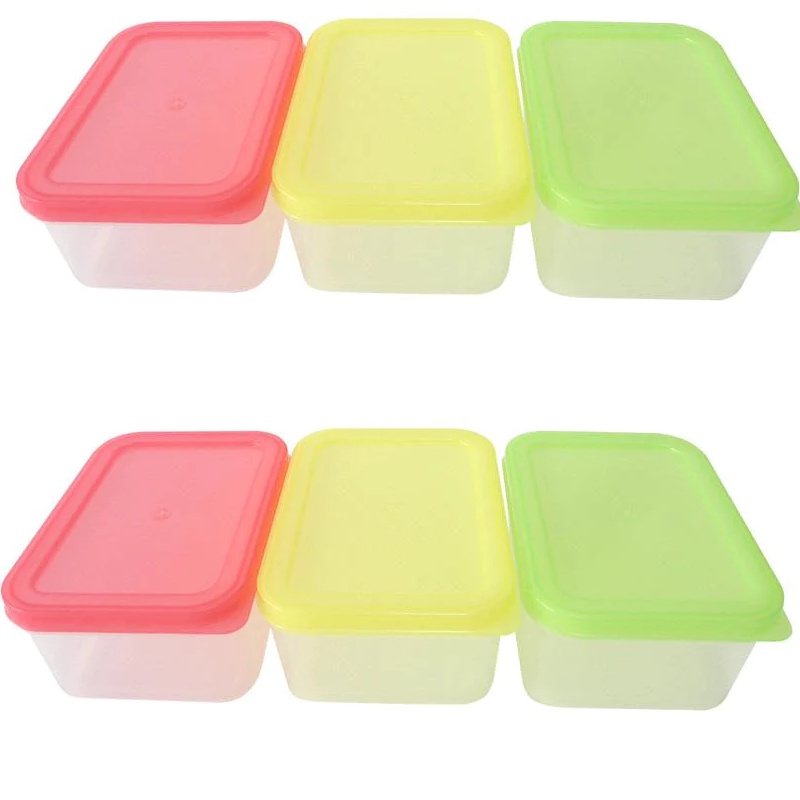 Daiso Hộp Thực Phẩm Plastic Food Container 330Ml 3Pcs
