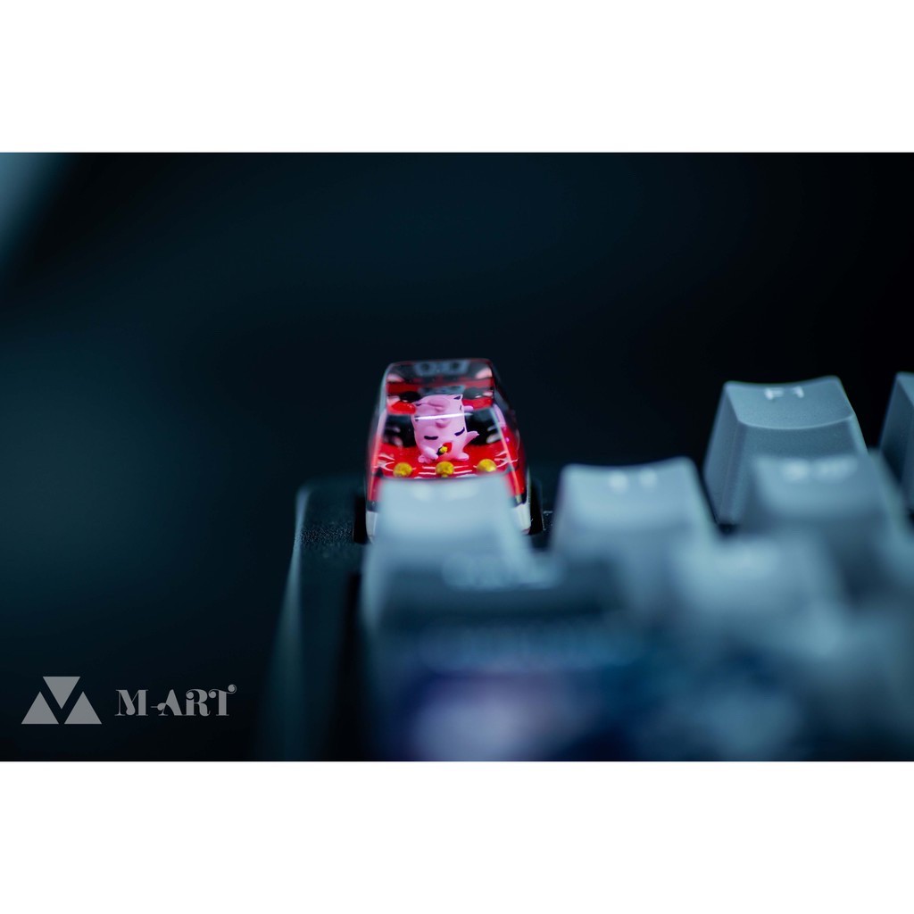 Keycap - Nút Bàn Phím Gaming - Nút Bàn Phím Cơ Ca Sĩ Màu Hồng  - Pokemon - KC012