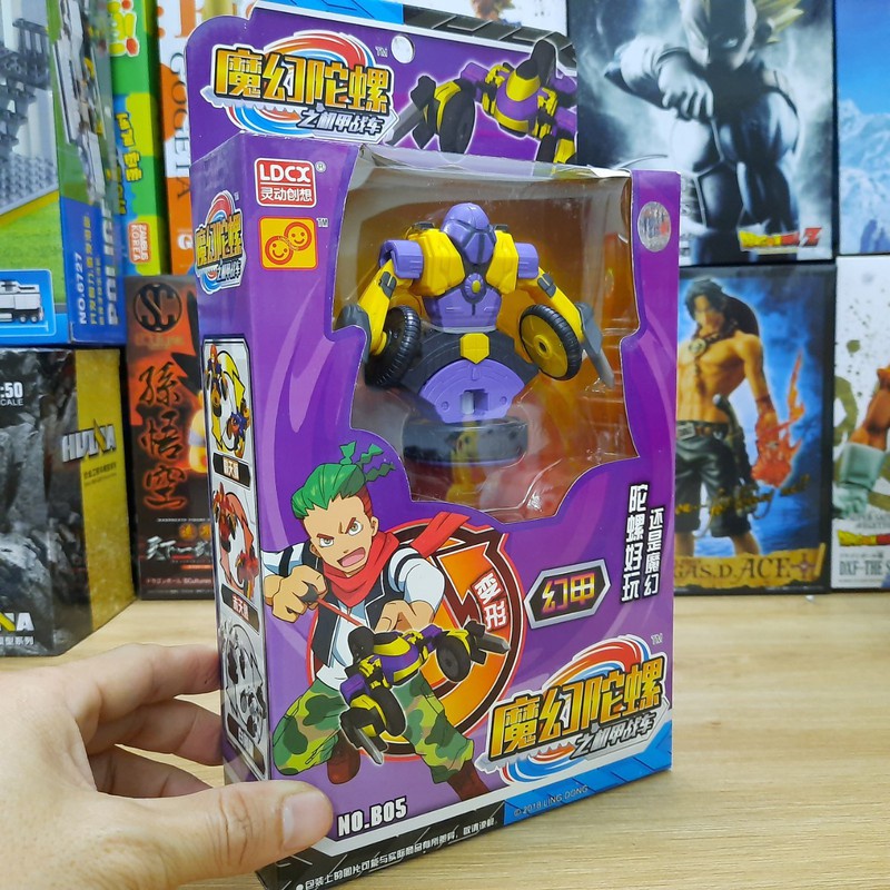 Đồ chơi con quay võ thần giáp sĩ mô hình Ma pháp ảo ảnh bằng nhựa cao cấp đồ chơi trẻ em