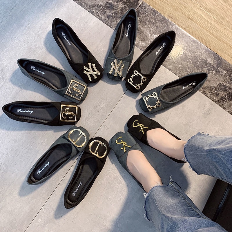 Giày Búp Bê Đế Mềm Có Size Lớn 35-43 Dành Cho Nữ / Size 41-42