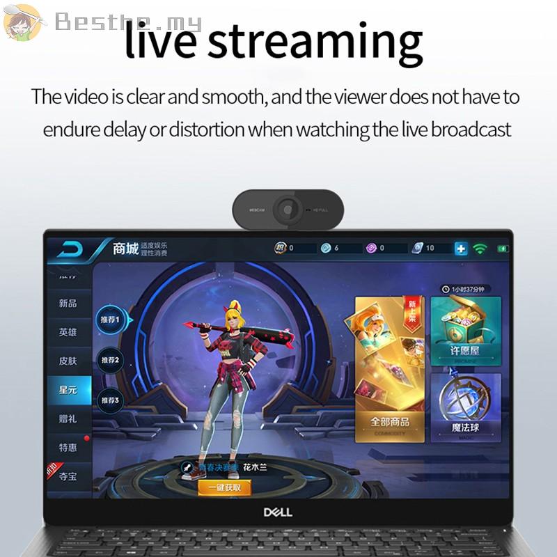 Webcam 1080p Hd Tích Hợp Micro Có Thể Điều Chỉnh 360 Độ Tiện Dụng Cho Máy Tính / Laptop | BigBuy360 - bigbuy360.vn