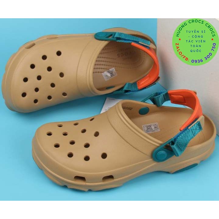 DÉP SỤC CROCS OFFROAD ALL TERRAIN CLOG MÀU KHAKI
