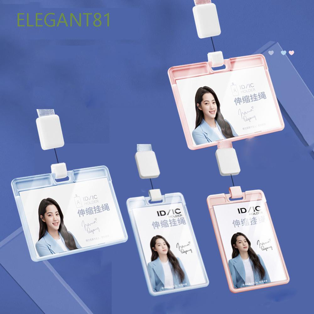 Đồ đựng thẻ trong suốt có dây đeo dành cho thẻ học sinh/ đi làm/ thẻ xe bus