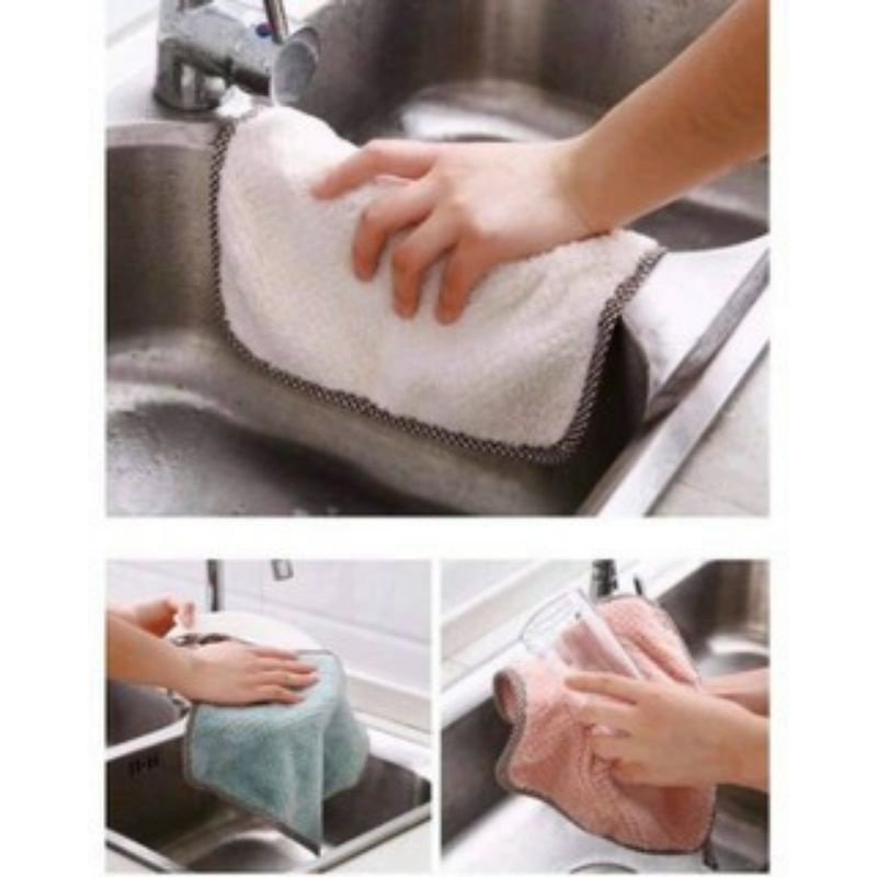 Khăn lau nhà bếp, lau tay, chén bát đũa, lau bàn siêu thấm, tiện dụng - Khăn lau đa năng.