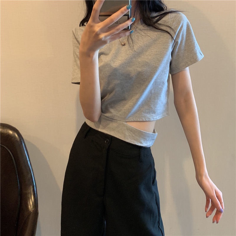 Áo Thun Nữ Tay Ngắn Cổ Tròn Dáng Ôm Phong Cách Hàn Quốc Đơn Giản Dễ Phối Đồ Cho Nữ áo phông nữ JL-TX-71
