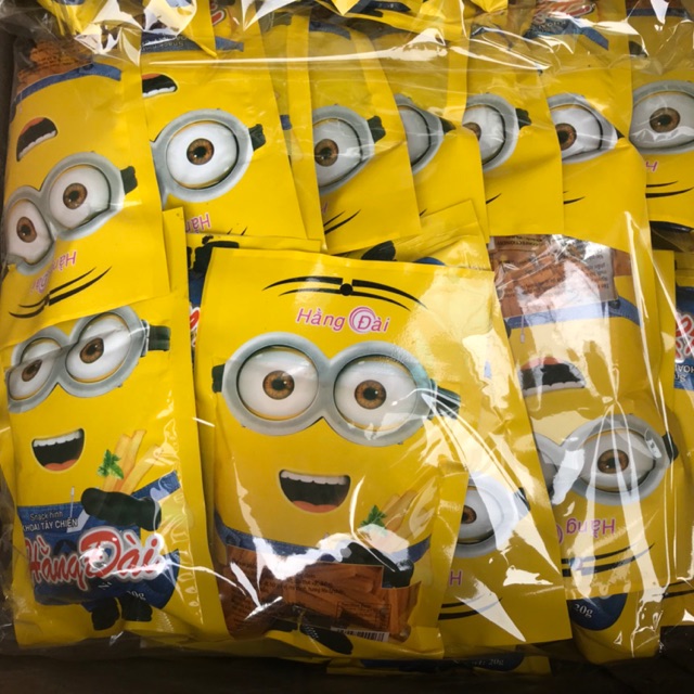 Bịch 30 gói snack bim minion vị khoai tây