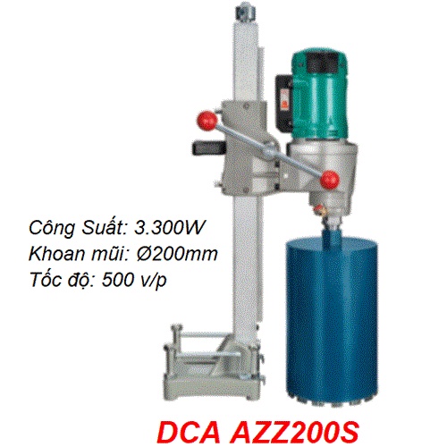 MÁY KHOAN ĐÁ DCA AZZ200S [CHÍNH HÃNG] MÁY KHOAN ỐNG 3300W DCA [RẺ] MÁY KHOAN ĐÁ TOTAL INGCO