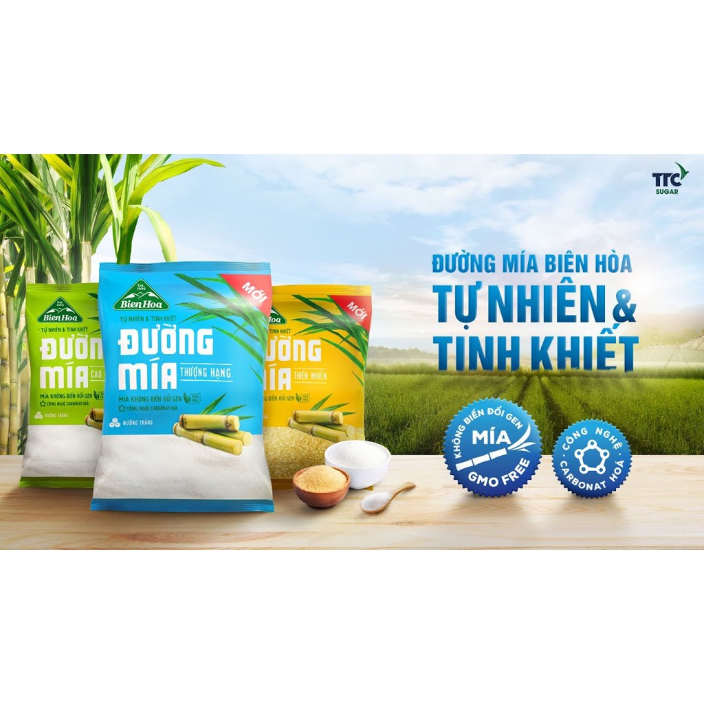 Đường mía Biên Hòa Thượng hạng gói 1kg (91225)