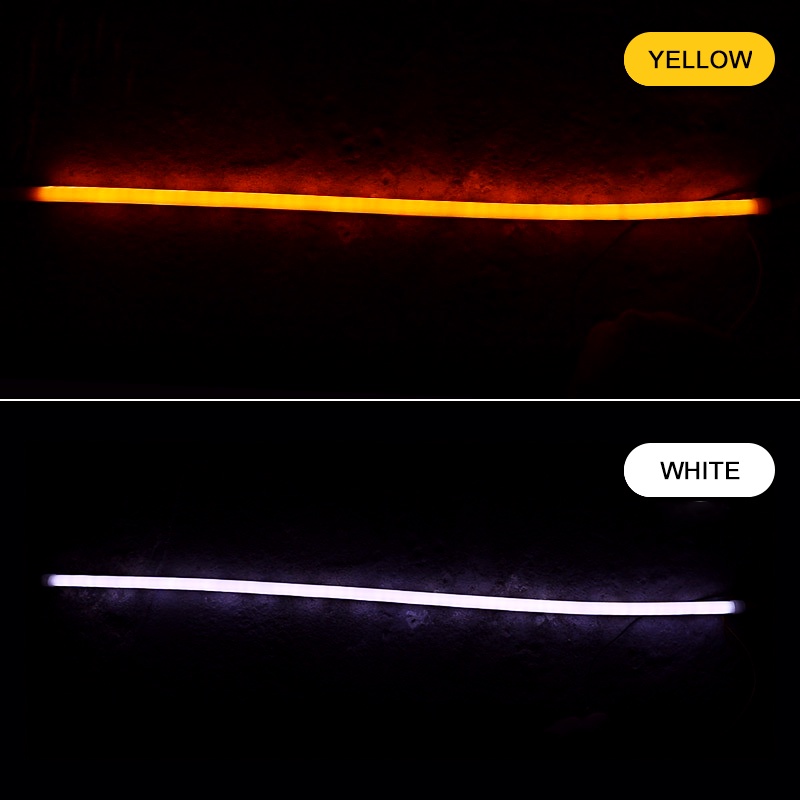 Bộ 2 Đèn LED DRL Chạy Ban Ngày Hai Màu Sắc Cho Xe Hơi