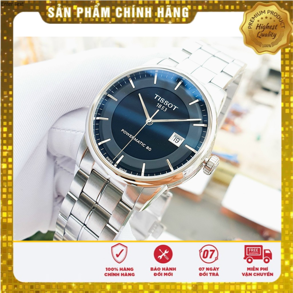Đồng hồ nam chính hãng Tissot Luxury Powermatic 80 Black - T086.407.11.051.00