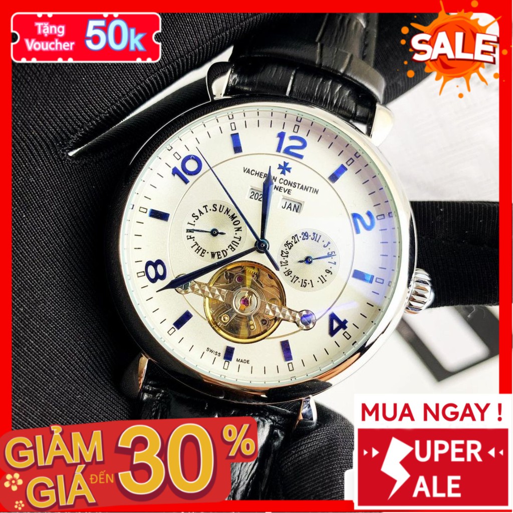 Đồng hồ cơ - Đồng Hồ Dây Da Nam 43mm Fom Size Chuẩn Chống Nước Chống Xước Tốt Bảo Hành 6 Tháng 5100T - 1199 Watches | BigBuy360 - bigbuy360.vn