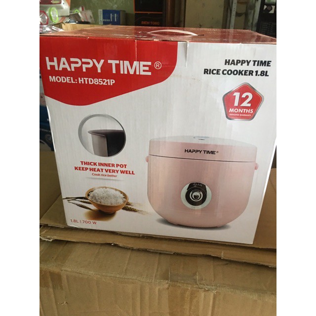 [Mã ELHADEV giảm 4% đơn 300K] Nồi cơm điện Sunhouse HappyTime 8521P 1,8L