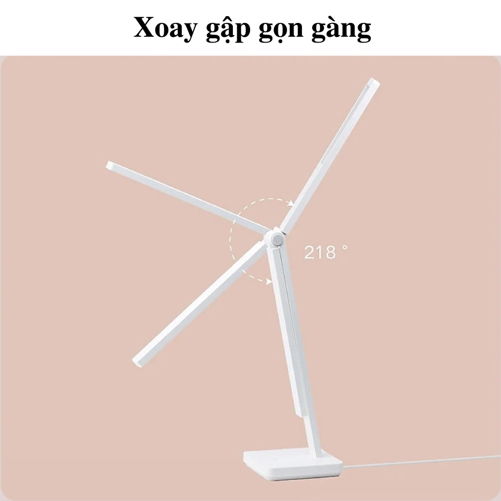 Đèn Học Chống Cận XIAOMI Mijia Table Lamp Lite Thông Minh, xoay gập tiện dụng, 3 mức chiếu sáng