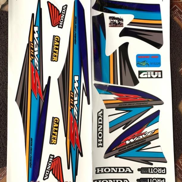 Tem Chế Wave 100 2 Mặt Cán 3 Lớp Chống Phai Mã 009